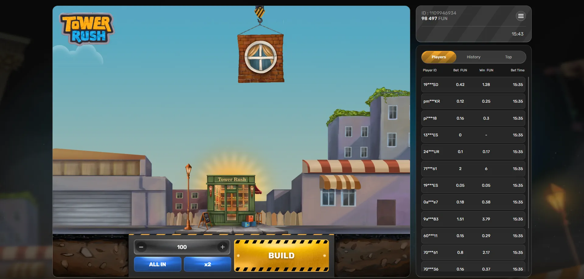 جرّب tower rush مجاناً بدون إيداع عبر النسخة التجريبية